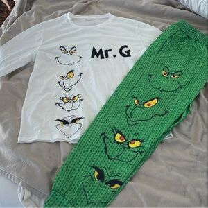Mr Grinch Graphic Tee with Lounge Pants